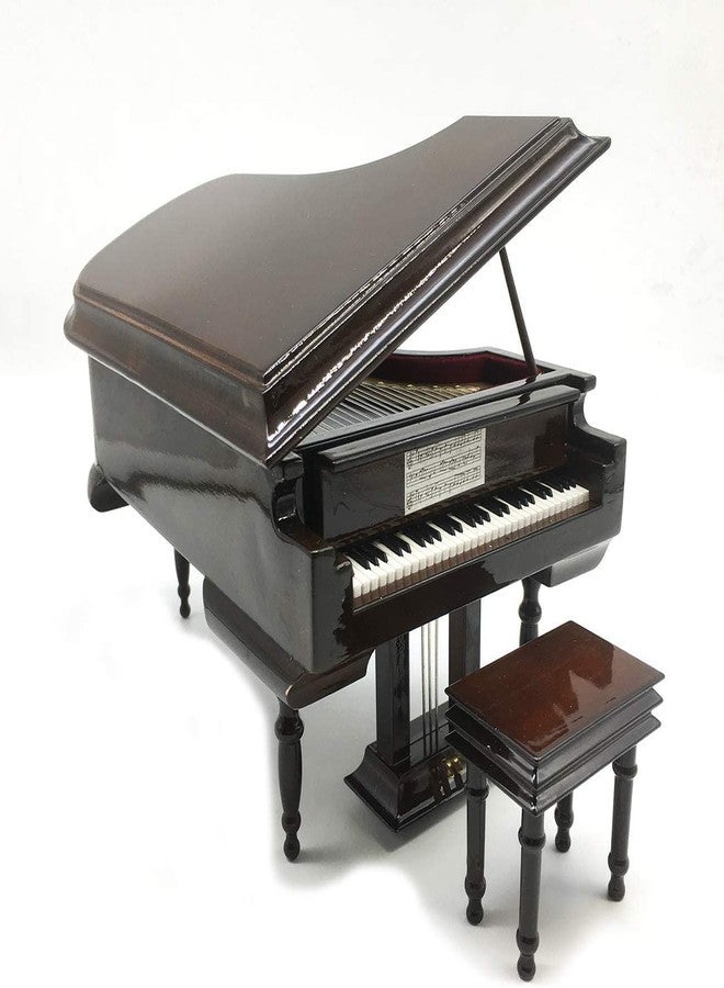 SHTWX Piano Music Box with Bench and Black Case Musical Boxes Gift for Christmas/Birthday/Valentine's Day, Melody For Elise - Image 4